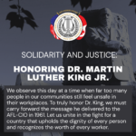 Solidarity and Justice: Honoring Dr. Martin Luther King Jr.