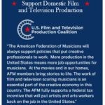 AFM Joins Coalition to Support Domestic Film & Television Production